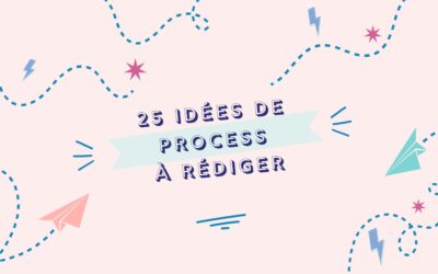 Entrepreneur en ligne : 25 idees de process a rediger